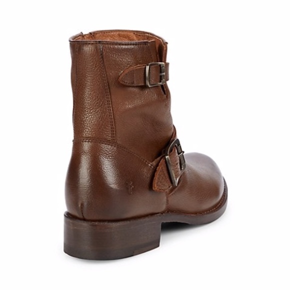 FRYE Woman’s Vicky Leather Round Toe Ankle Boots - Picture 11 of 12